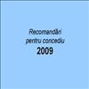 Concediu 2009