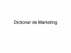 Dictionar de Marketing