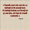 Doamnele vorbesc despre barbati