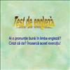 Test de engleza